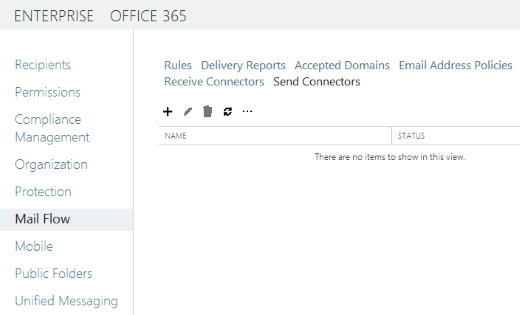Exchange Server 2013、2016、2019 - 邮件流 - 发送连接器