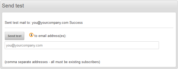 phplist - 发送测试