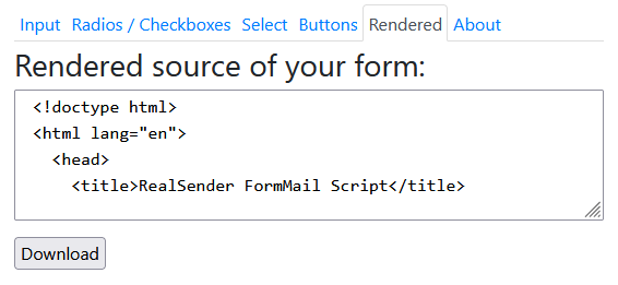 表单下载的渲染源